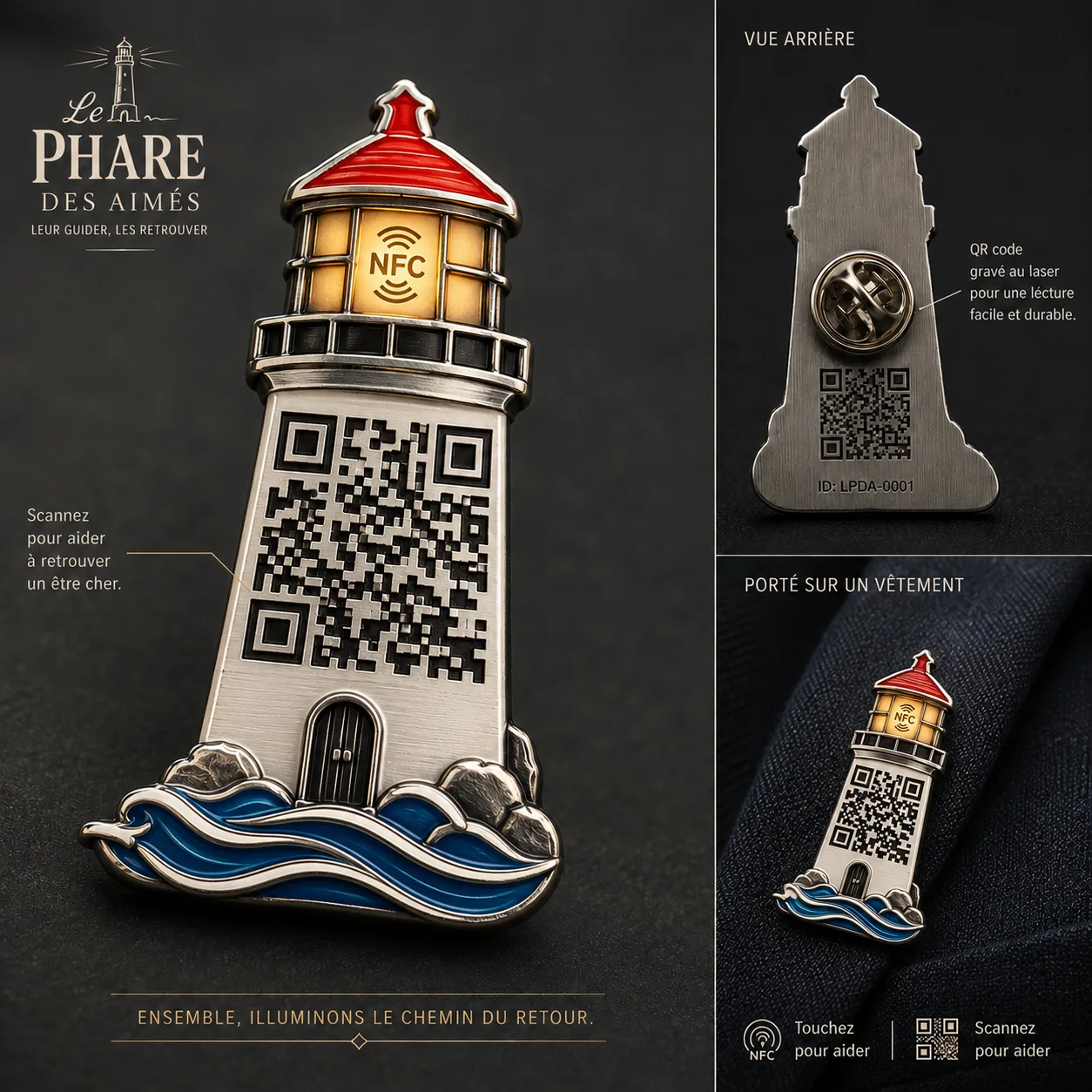 Le Phare des Aimés — Pin coloré